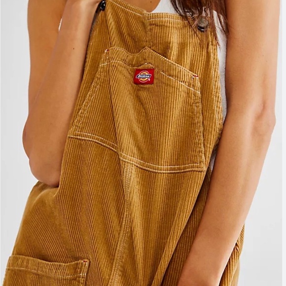 Dickies Free People Corduroy Overall Dress - Picture 2 of 6